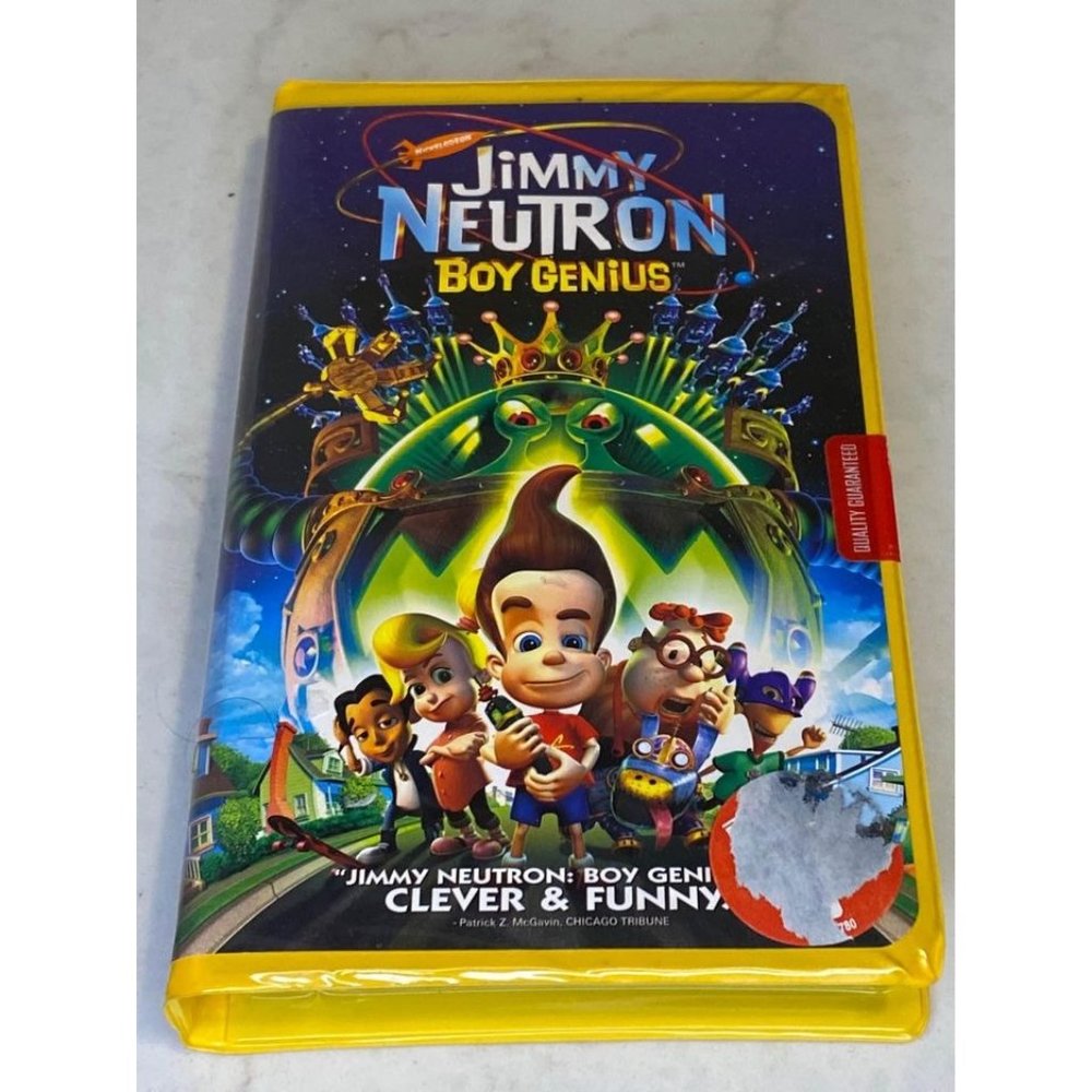 Jimmy Neutron Boy Genius VHS Tape Movie